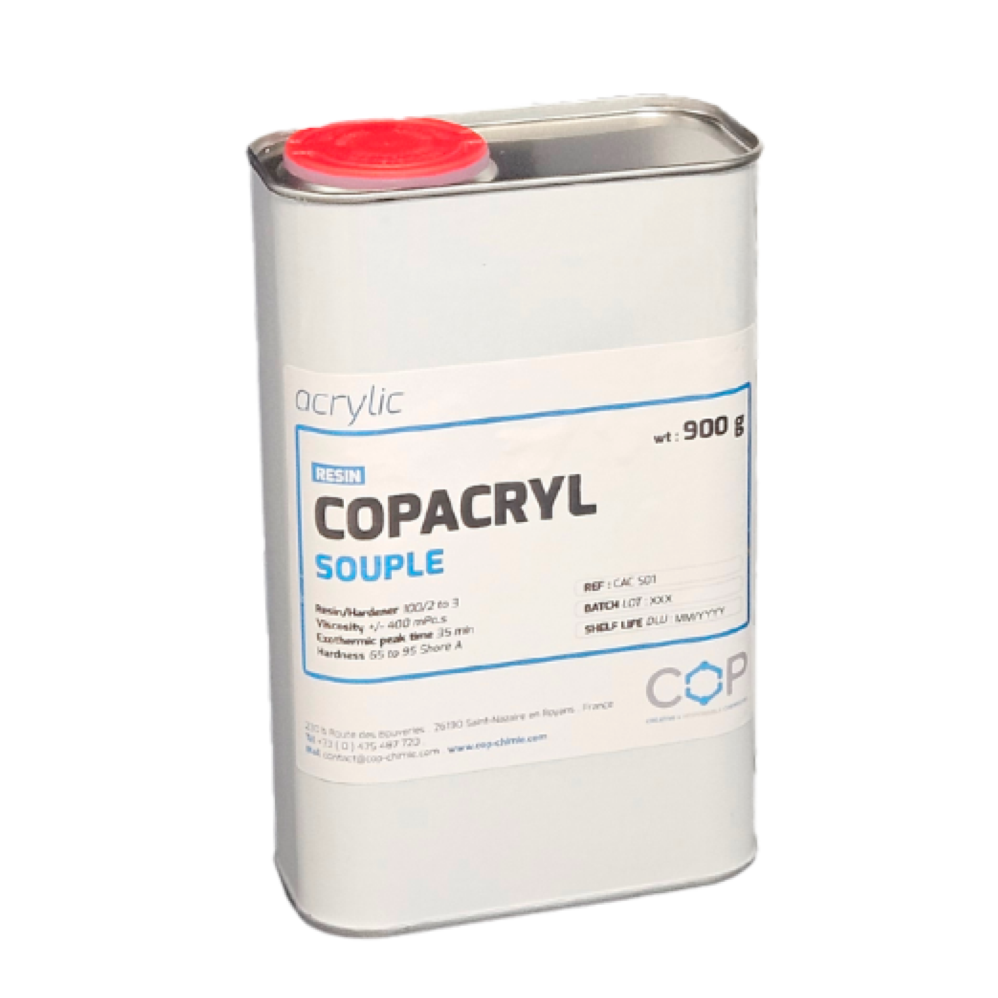 Зображення Смола Copacryl Resine Souple 0,9 CAC S01 